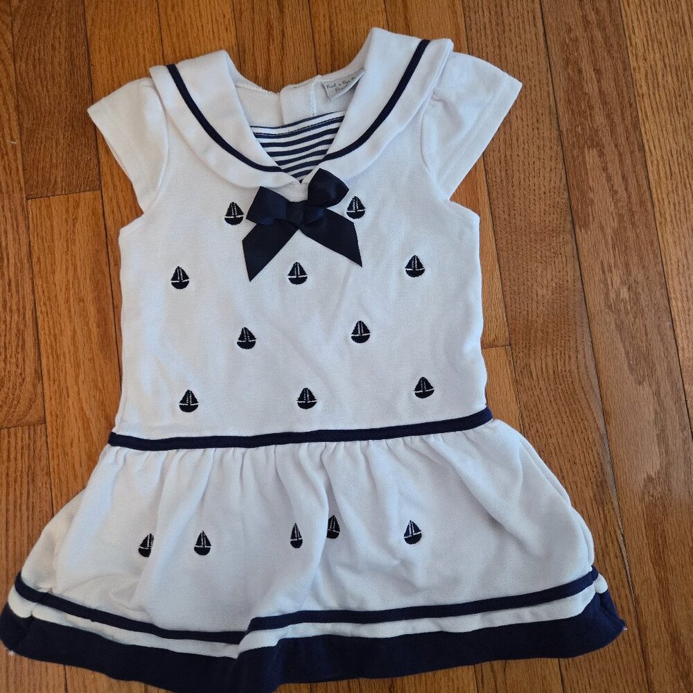 Girls size 18-24 month Rock a Bye Baby Boutique nautical dress